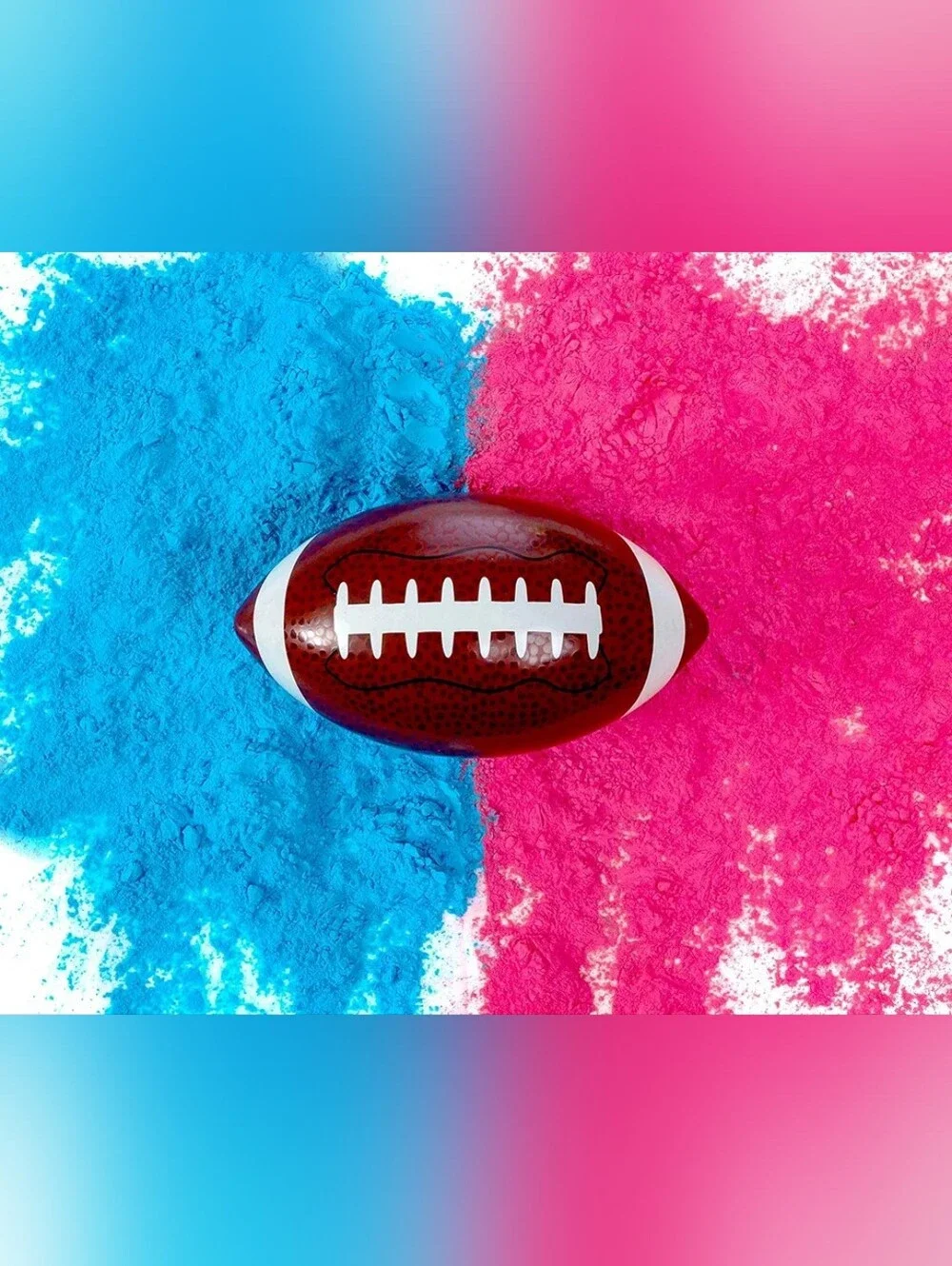 Gender Reveal Football / Blue And Pink Powder Kit